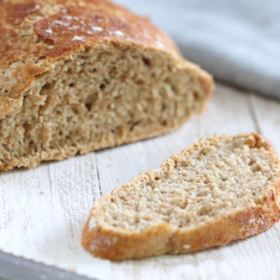 Crusty Whole-Wheat No-Knead Bread