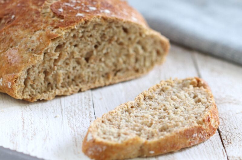 Crusty Whole-Wheat No-Knead Bread
